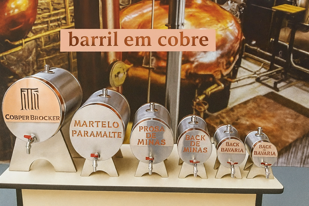 Barril em Aço Inox AISI 304 Personalizado