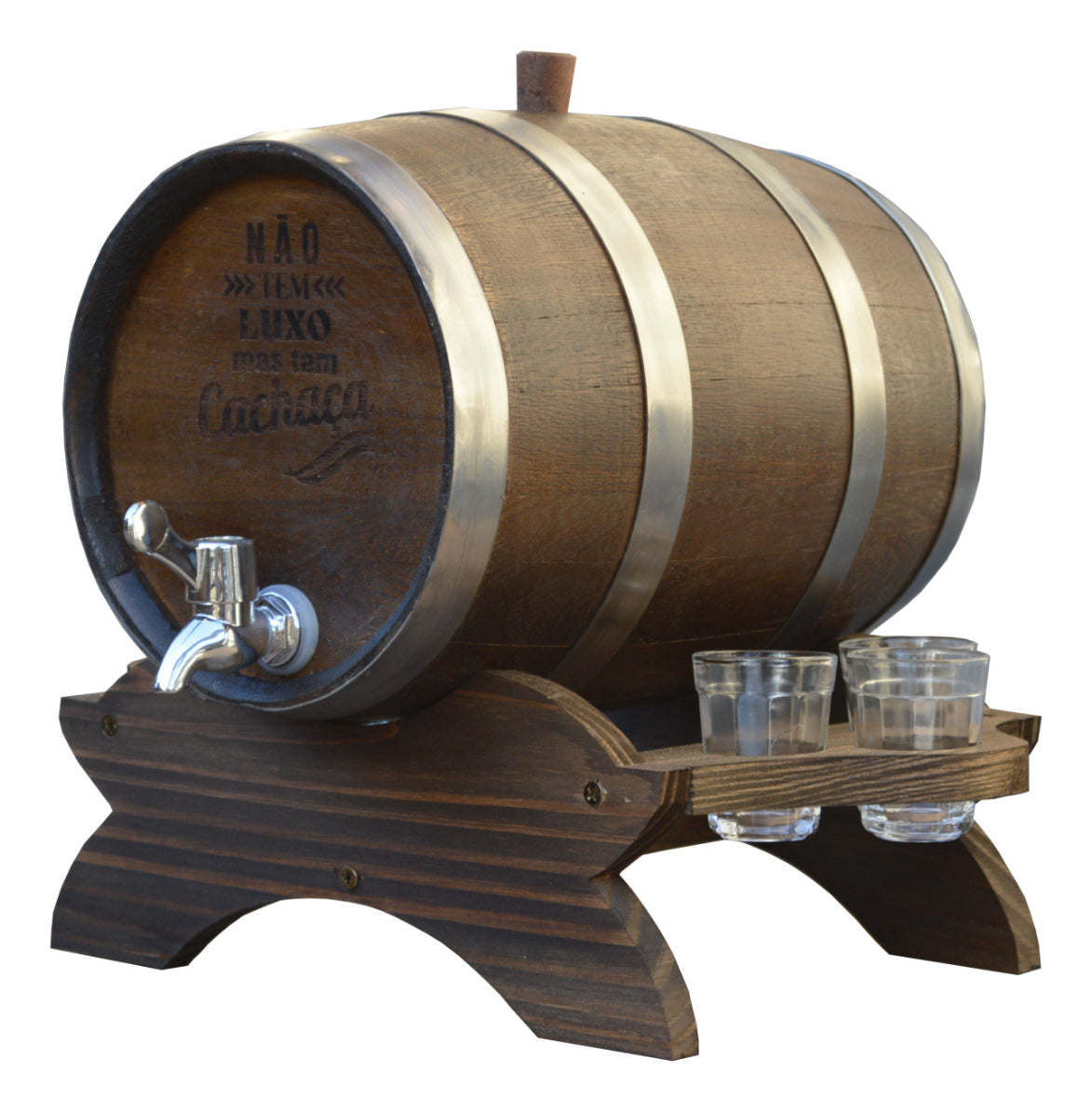 Barril Amburana [5 Litros](6 Copos Shot)(Personalizamos seu nome)